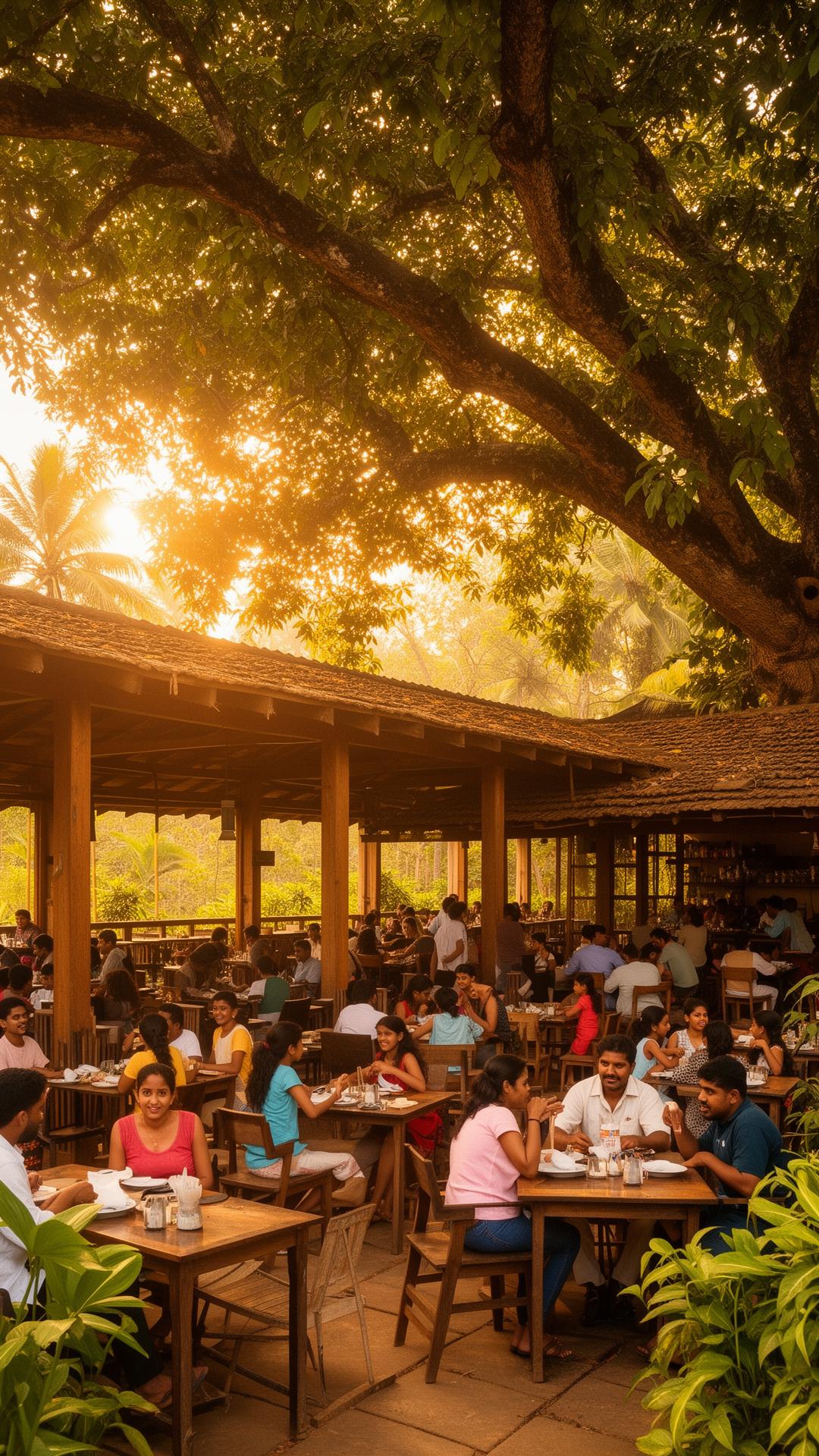 Family Dining, Tropical Calm